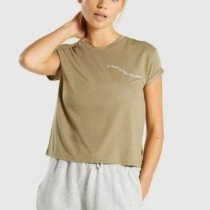 GYMSHARK BE A VISIONARY TEE in GREEN Medium 3382